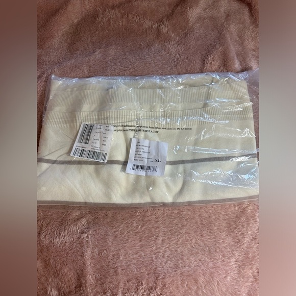 NWT FREE PEOPLE Paulie Turtleneck Long-Sleeve Sweater Moonbeam Combo XL - Picture 6 of 7